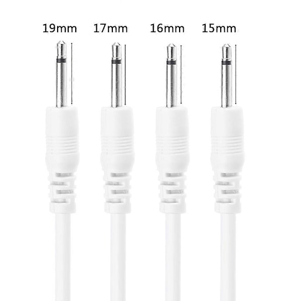 USB Opladningskabel Snor Universal USB til 2.5 AUX Audio Mono Strømforsyning Oplader 15/16/17/19mm Pin db 16mm