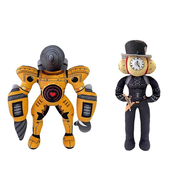 Skibidi Toalett Titan Drillman Plysj, Skibidi Toalett Titan Clockman Plysj [DB] Black