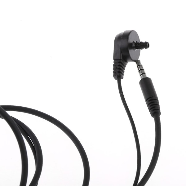 3,5 mm:n kuulokkeet piilotetulla akustisella putkella, PTT ja mikrofoni puhelimille {DB Black as described