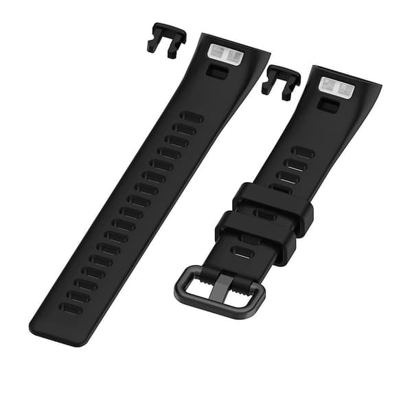 Huawei Band 3 & 4 Pro:lle silikoninen ranneke [DB] Black