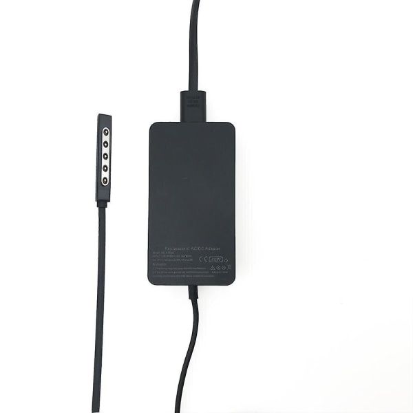 12v 3.6a 48w Lader for Microsoft Surface Pro 1 Pro 2 Rt Windows 8 Strømadapter 1601 1536 Lader Rask Lading Med 5v 1a(Kun Lader)