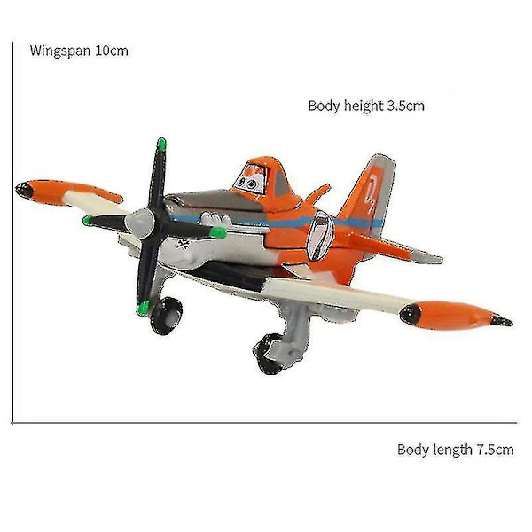 Alloy Aircraft Story Dust Dusty No. 7 Captain No. 5 No. 11 Fighter Barn Modell Leksak Present (damm nr 7 Ny) (FW)