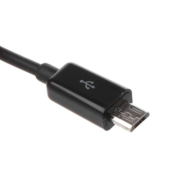 Usb 2.0 A -urosliitin 4 Micro Usb -urosliittimeen Y-haaroitinkaapeli virtapankille [DB] Black