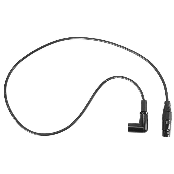 Rettvinklet hann-til-hunn Xlr-kabel, mikrofonledning, Dmx-signalledning for likevekt/mikser