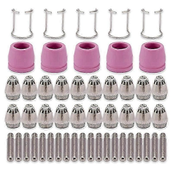 AG60 SG-55 WSD-60 Plasma Skærer Skærebrænder Dysetips Forbrugsartikler Kit Plasma Skærer Tilbehør 50PK [DB] As shown