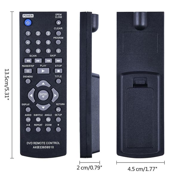 Fjernkontroll for LG DVD-spiller Controller AKB33659510 Fjernkontroll Dvx390 Dp122 Dvx440 Dp520 Dp522 Dvx452 Dvx450 [DB]