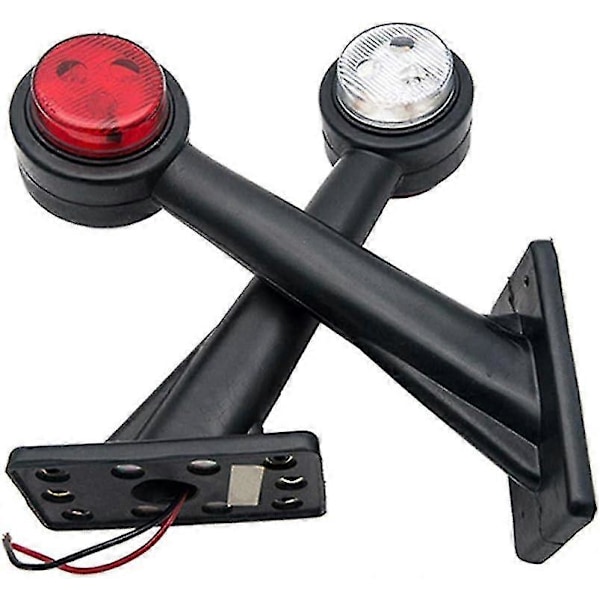 12V LED Sidemarkerlyssett med 2 stk for lastebiltilhenger 20 cm {Db}