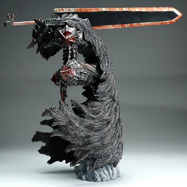 Berserk Guts L Anime-hahmo Guts Berserker Armor Action Figure Berserk Black Swordsman -figuurikokoelmamalli Nukke Lelut 25cm Db 17cm No box