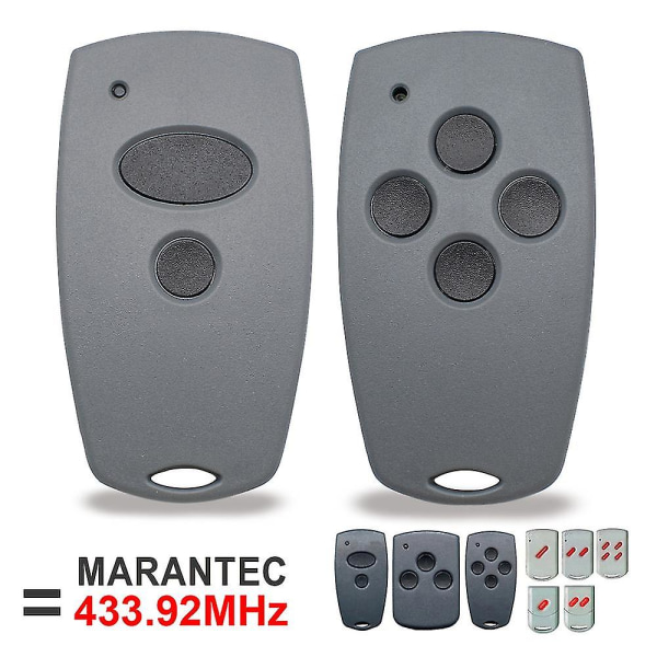 3-delt Marantec Digital 302 304 313 382 384 Comfort 220 250 252 270 Az021 64176 Garasjeportfjernkontroll 43392mhz Replikator [DB] 2 Buttons