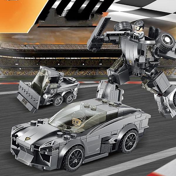 Barnebyggeklossbilmonteringmodell Utviklingsintelligens Racing Diy Gutteleke (ferrari F8 666001.) db