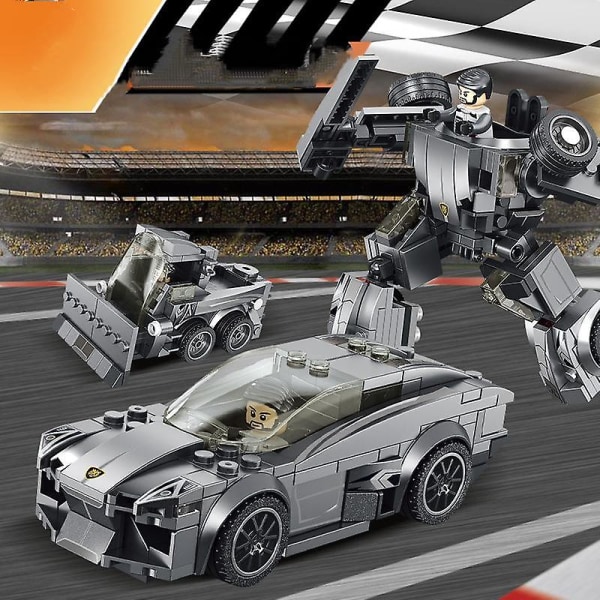 Barnens Byggkloss Bilmontering Modell Utveckling Intelligens Racing Diy Pojke Leksak (ferrari F8 666001.) db