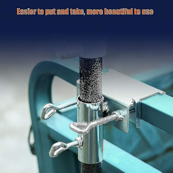 Parasollholder, balkongreling, balkongparasollholder [db]