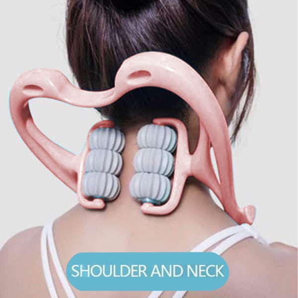 Håndholdt nakkemassager til selvdybmuskelmassage muskelafspænding lindring af spændinger rullende massager