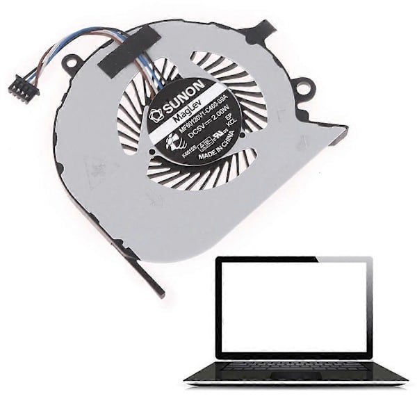 CPU Køleventilator til Dell Latitude E7270 E7470 DC5V 4-pin Bærbar CPU Køler Radiator Computertilbehør [DB]