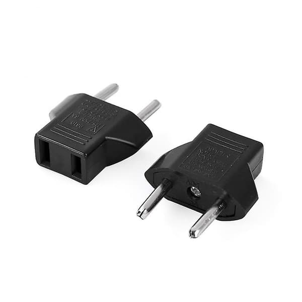 Strømpluggadapter US til EU Euro Europa Plugg Strømpluggkonverter Reise Bærbar Adapter [DB] A01