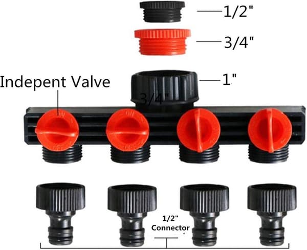 Vattendispenser Slangfördelare Y-koppling Kran Vattenseparator [DB]