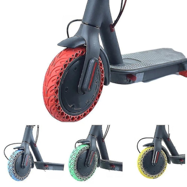 För Xiaomi Elektrisk Scooter Massivt Däck 8,5quot; Honeycomb Däck M365 Pro 1s Pro2 Fram Bak Ersättning Färg Däck 8,5 Tum db Red