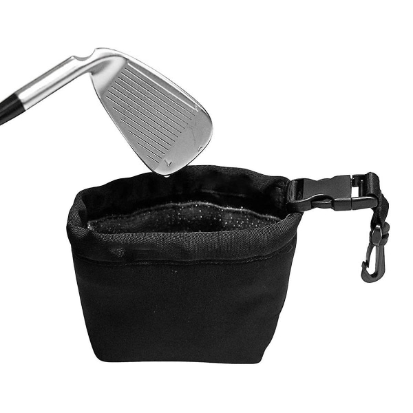 Rensepose til golfbold Golfklubrens Golfboldtaske Golfboldaftørring med klip Golftilbehør