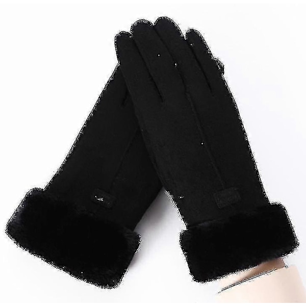 Vinterhandskar Varma Vantar Vinter Touch Screen Handskar Dam [DB] black
