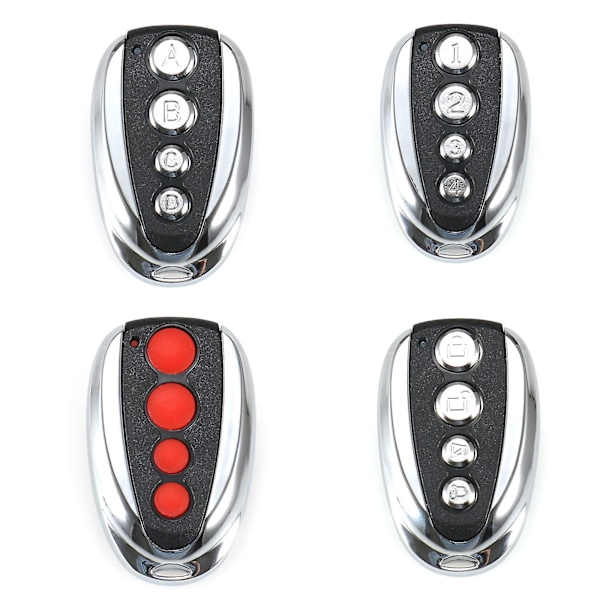 433MHz Trådlös Fjärrkontroll 4 Knappar Kopiera Kloning Elektrisk Garageport [DB] Red button