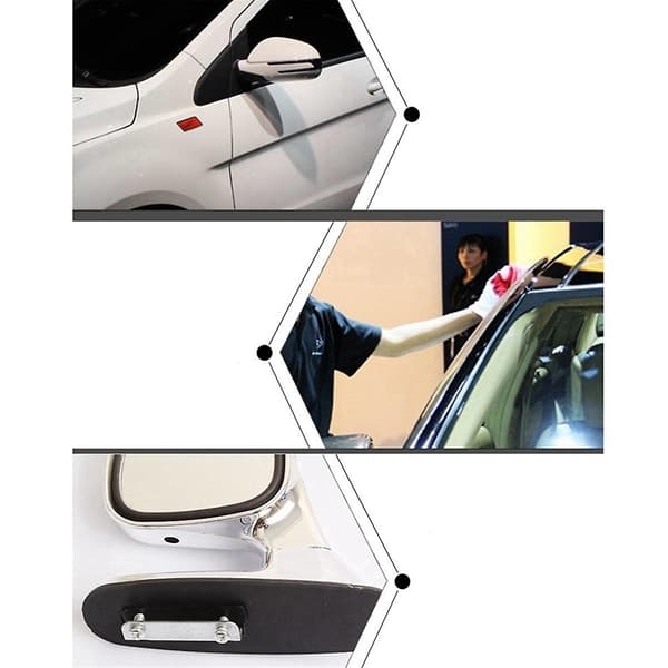 2 stk. Universal Hætte Side Bakspejl Auto Udvendig Justerbar Reflektor SUV Lastbil [DB] Black