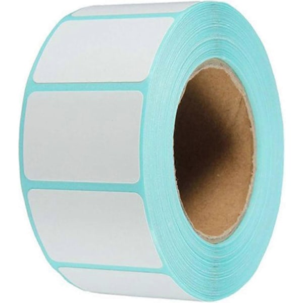 Sett med 800 selvklebende hvite etiketter, 60 mm x 30 mm, for frosne bokser Skriver [DB]