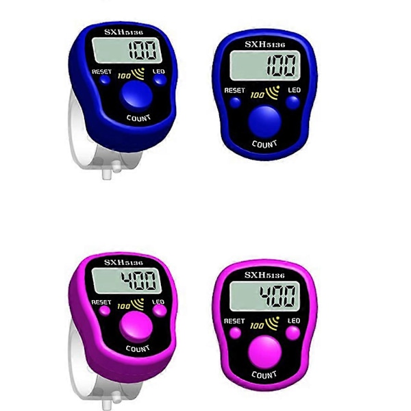 Mini Sormilaskuri Nollattava Digitaalinen LED Elektroninen Käsilaskuri [DB]