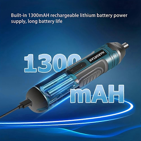Sladdlös Elektrisk Skruvdragare 1300mah Batteri Mini Borrmaskin 3.6V Elverktyg Kit [Db] Kit A