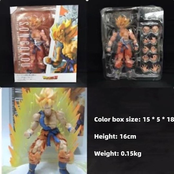 Shf Dragon Ball Super Anime Figurer 16cm Son Goku Ultra Instinct Actionfigur Gohan Vegeta Figurine Pvc Samleobjekter Gave Db F with box