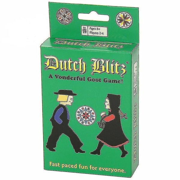 Hollantilainen Blitz-korttipeli Basic Dutch Blitz Party Board Game Card Green Box [DB] Green Box