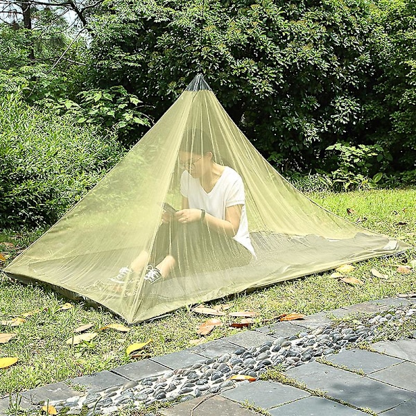 Camping-hyttysverkko Kevyt Kompakti Verkko Hyönteisverkko Peitto Matkustamiseen Ulkona DB Green