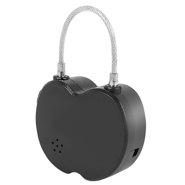 Älykäs Ajan Lukko Lcd-näyttö Ajan Lukko Monitoiminen Matkustuksen Elektroninen Ajastimen, Vedenkestävä Usb Lataus DB black