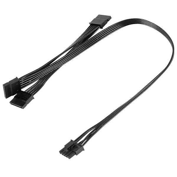 5-stifts till 3 SATA hårddisk HDD strömkabel endast för V550 V650 V750 V850 V1000 V1000 modulära nätaggregat [DB] Black