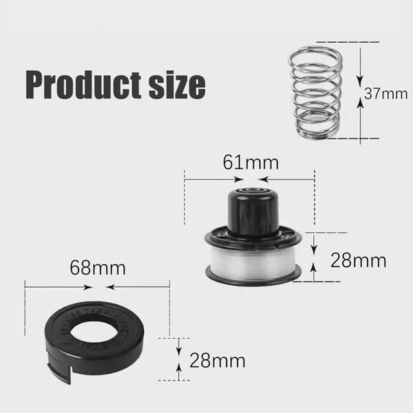 INF Klippspole för Black & Decker GL250/GL310/GL360 grästrimmare