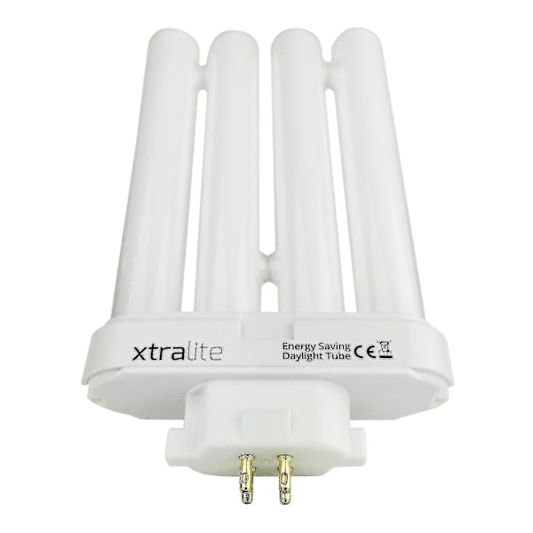 27w Dagslys Erstatnings Pære Til Høj Synslæselamper, 4 Pins Gx10q-4 Kvadratisk Rør (6500k){ DB} Pack Of 2