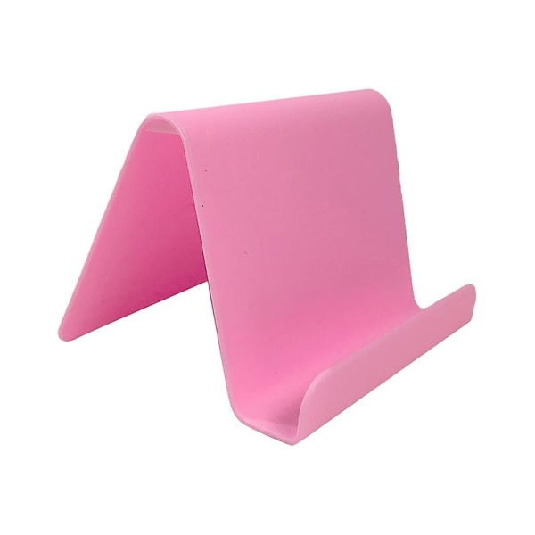Mobiltelefon Holder Mini Bærbar Universal Desktop Stand Mobiltelefon Lazy Bracket til at se tv Jikaix Pink