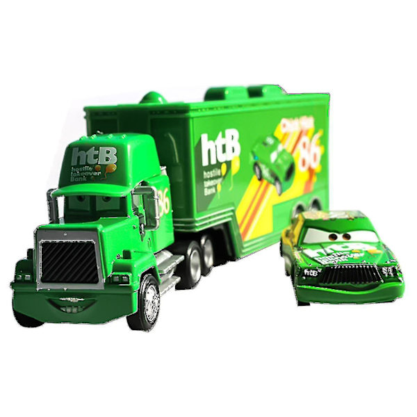 Leikkiautot-elokuva The King Chick Hicks Mack Truck Uncle Diecast -ajoneuvojen leikkisetti db green