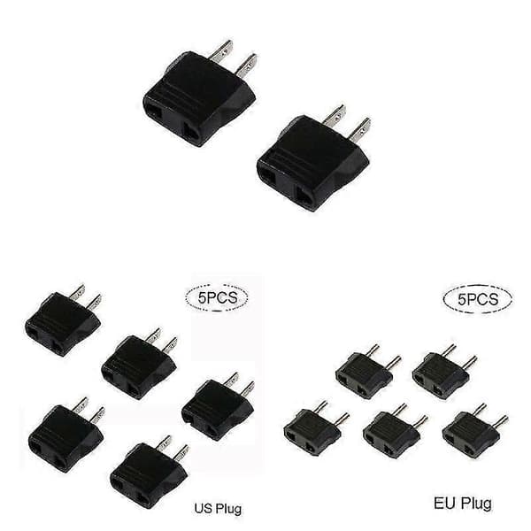 5 stk. 110V til 220V Konverteringsadapterplugger Reiseadapter Konverter [db] US Plug