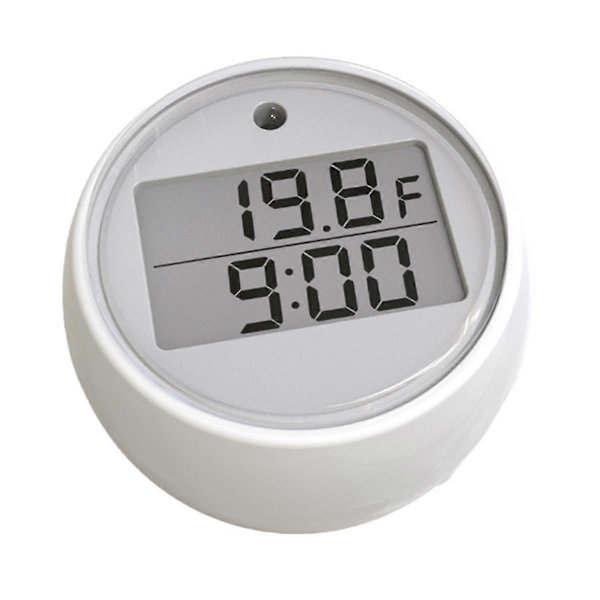 Isterapi Termometer og Timer, Vandtermometer til Isterapi, Vandtæt Koldt Dyk Isterapi Tilbehør [DB] White