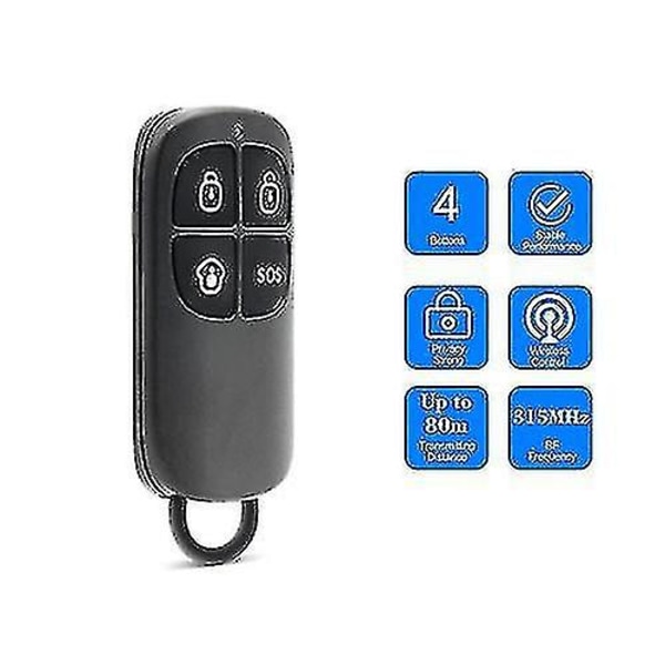 Hemlarm Sys Chuango Rc-80 315mhz Trådlös Fjärrkontroll Med Nyckelring [Db]