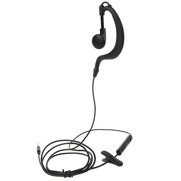 3,5 mm Jack Enkelförars Headset Endast Mono Hörlurar Med Mikrofon För Telefon [DB] Black