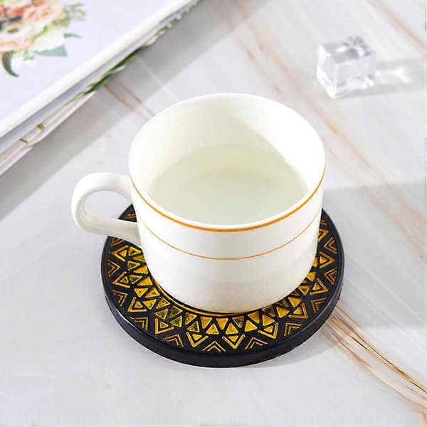 DIY Rund Form Silikone Coaster Form til Håndværk 2 Stk Krystal Epoxy Form [DB]