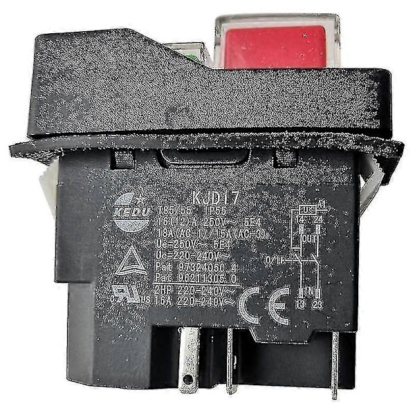 Elektromagnetiske brytere Trykknappbrytere for hageverktøy - Kjd17 220v 5 Pin Terminaler db