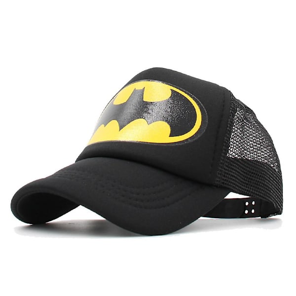 Barn Pojkar Flickor Batman Mesh Baseball Cap Sommar Andas Snapback Kepsar Justerbar Sport Solhatt (FW) Black