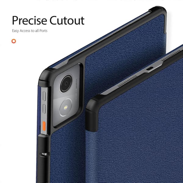 For Lenovo Tab K11 Plus Deksel Tri-Fold Stativ Lærdeksel Auto Våkne/Sovne [DB] Blue