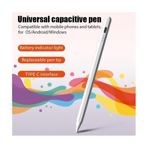 Universell penn for Android iOS Windows berøringspenn for //blyant/// nettbrettpenn db White