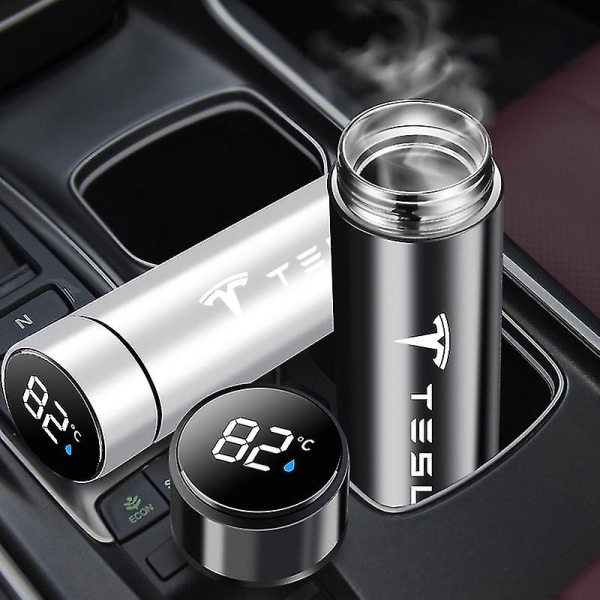 Large Capacity 304 Stainless Steel Vacuum Thermal Flask Thermos For Tesla Model 3 Model X Model S Model Y Car Accessories