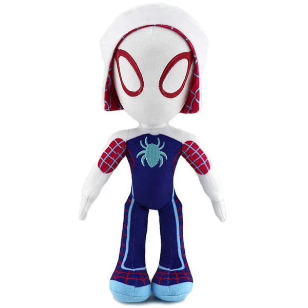 33cm Spiderman plysj leketøy superhelt utstoppet dukke for barn gutter jente Halloween julegave [DB] White