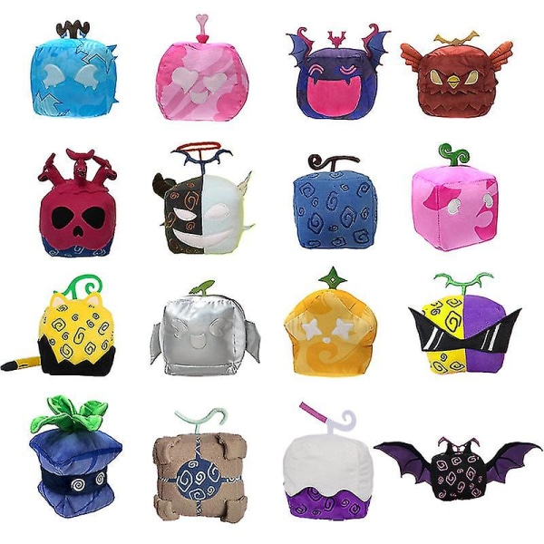 Blox Fruits Plush Demonic Fruit Plush Toy Doll Ferie Bursdag Gave Til Venner [DB] 14
