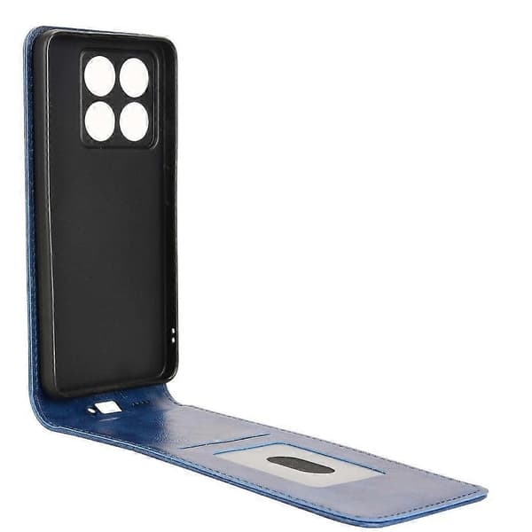 Vertikalt Flip Läderfodral för Xiaomi 14T [DB] Blue